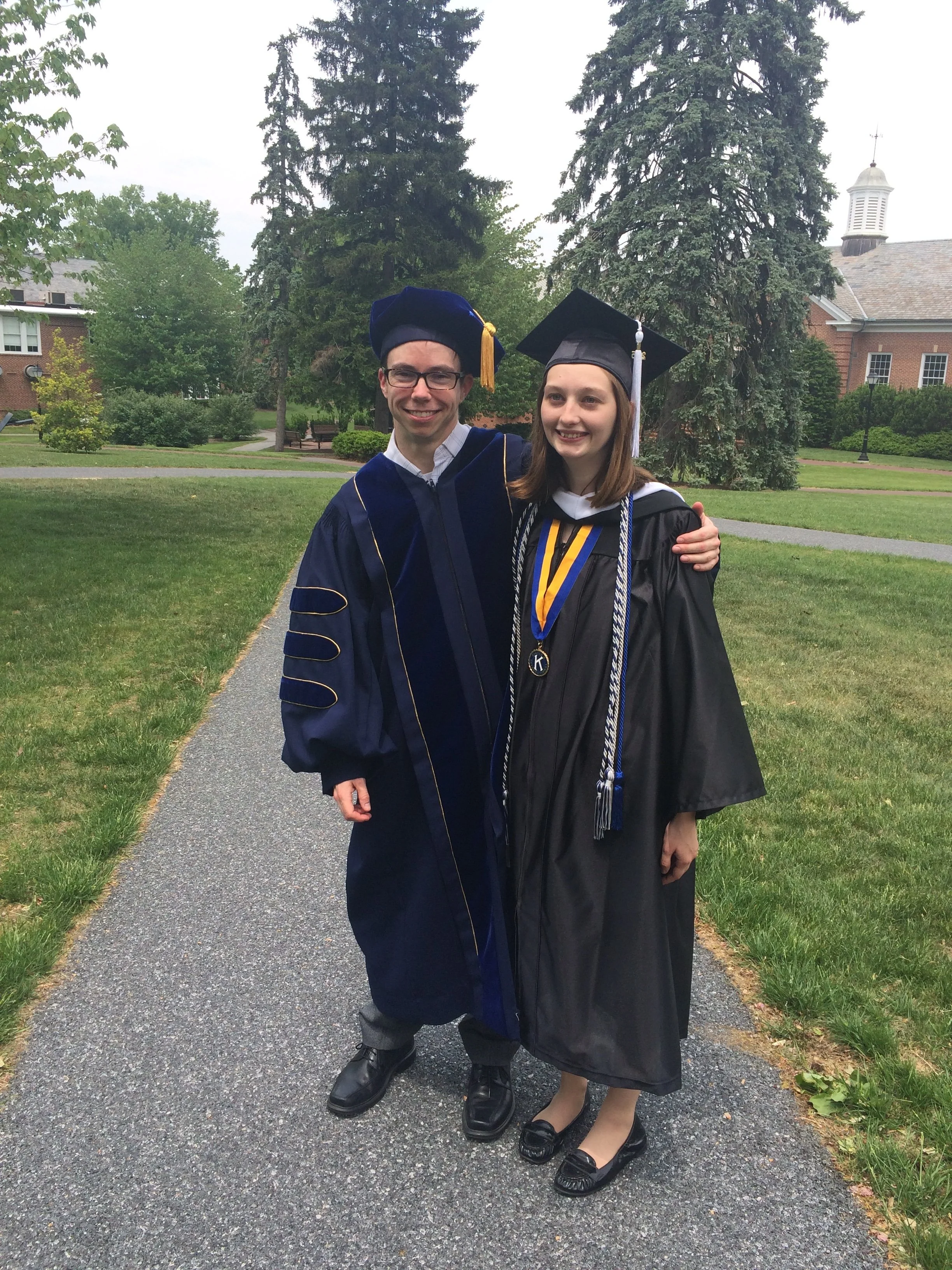 Sarah with her first academic advisor