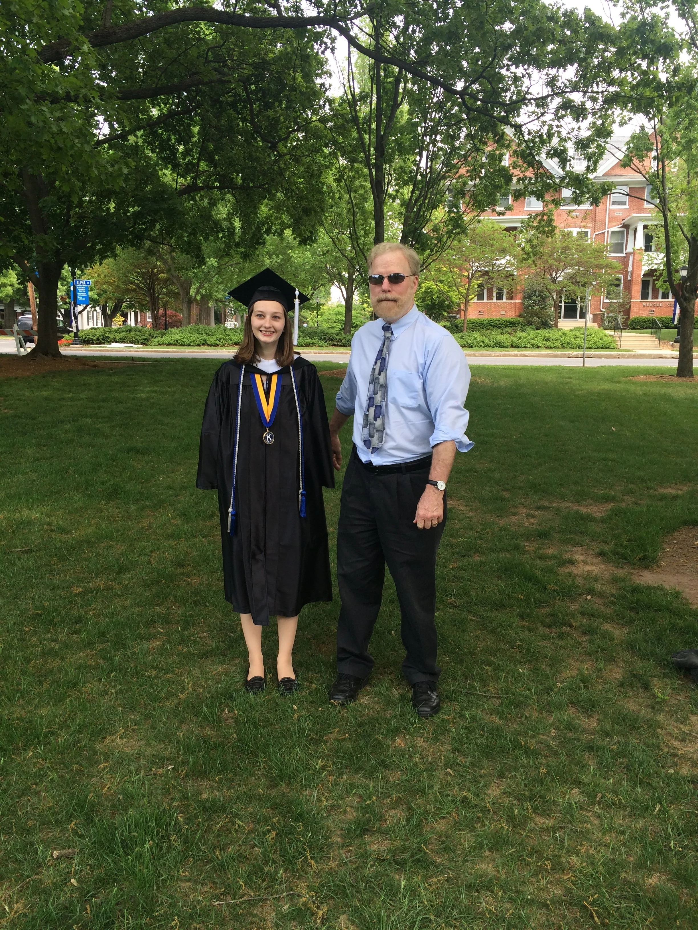 Sarah with her own academic advisor