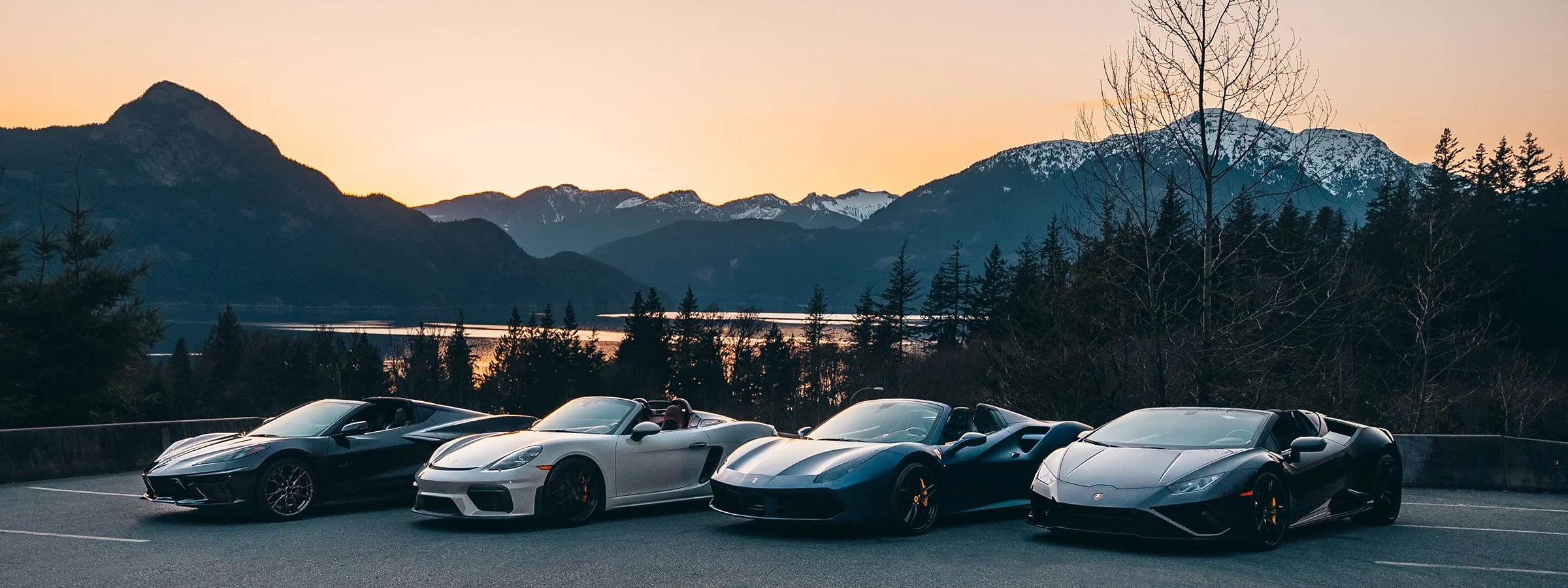 Our Fleet — Scenic Rush | Exotic Supercar Driving Experience