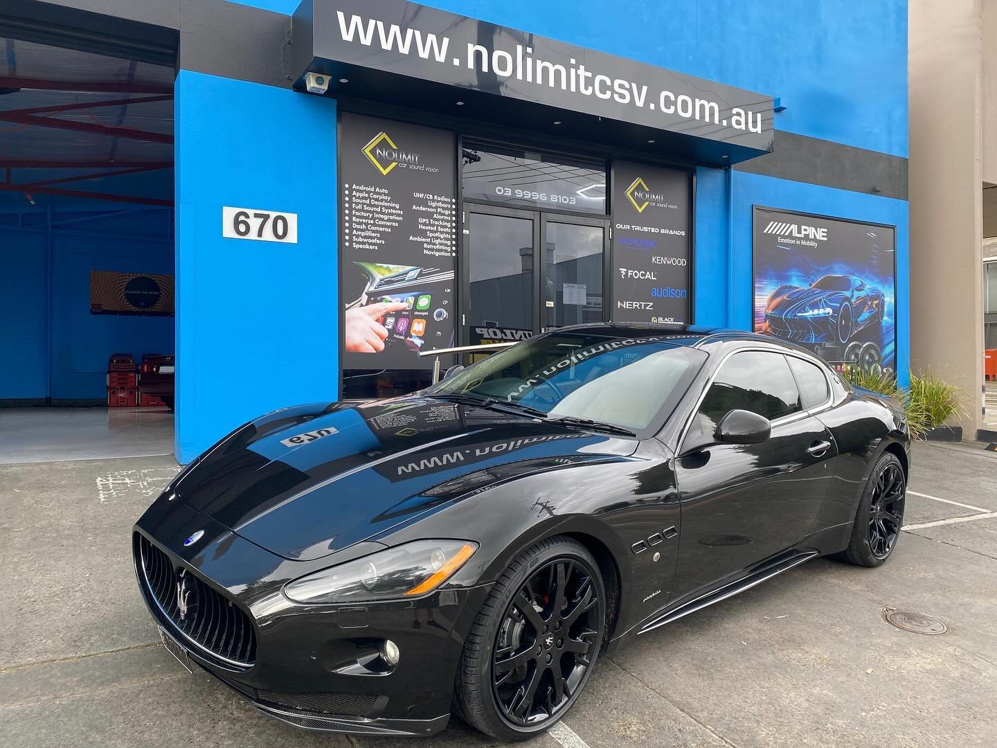 This custom head unit installation looks amazing. Take a look at our new head unit upgrade for Maserati Gran Turismos!

We completed this custom installation of an Alpine I-905 in this Maserati Gran Turismo. We custom designed and built the fascia, a