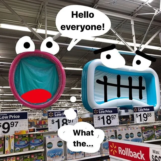 Say hello to everyone around you with a great attitude and a big smile. You&rsquo;ll make a big difference in someone&rsquo;s life with a small gesture (even if they think you&rsquo;re a weirdo) ✌🏻 #smile #hello #pool #kiddypool #walmart #doodleofth