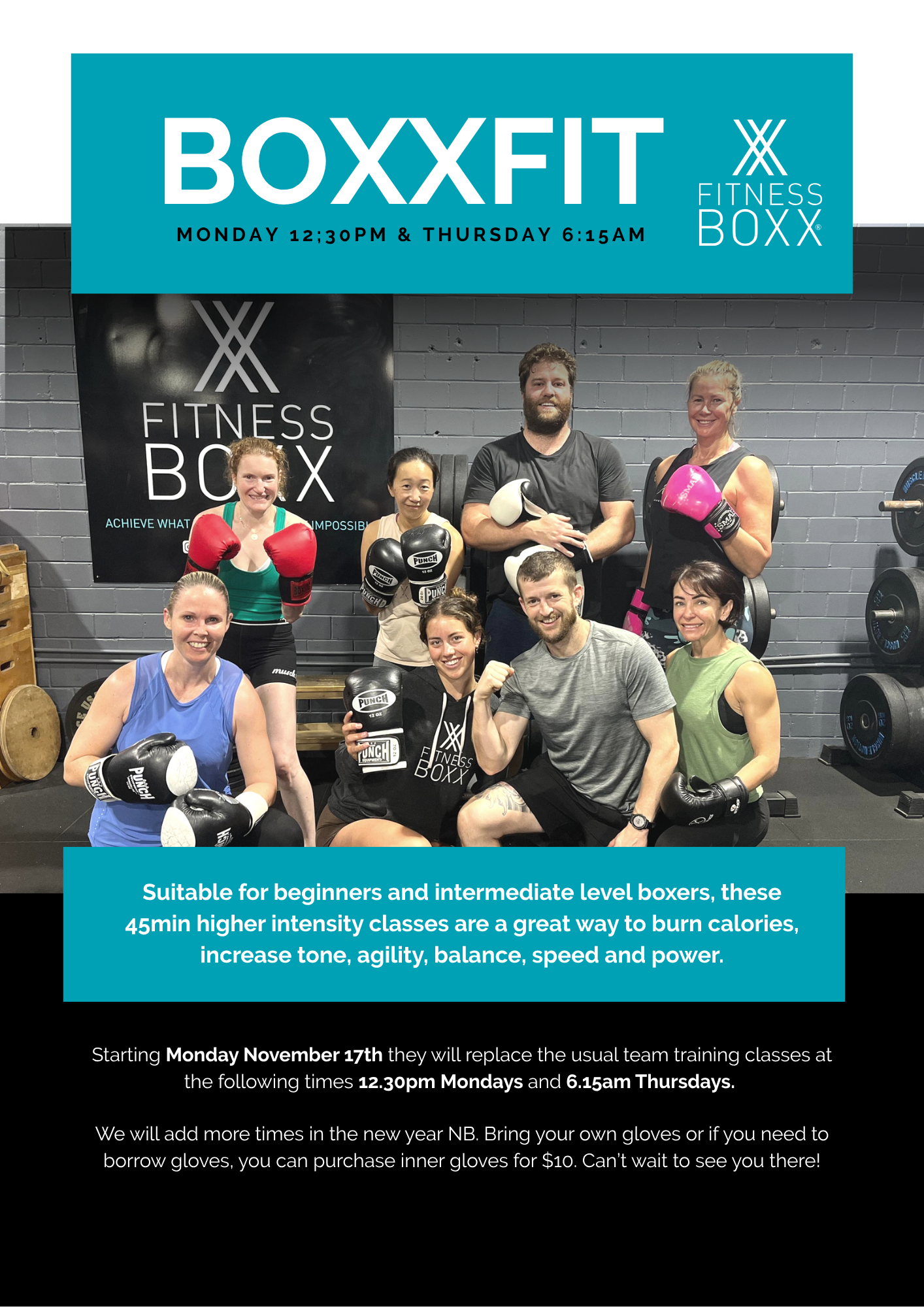 BoxxFit Classes have started
