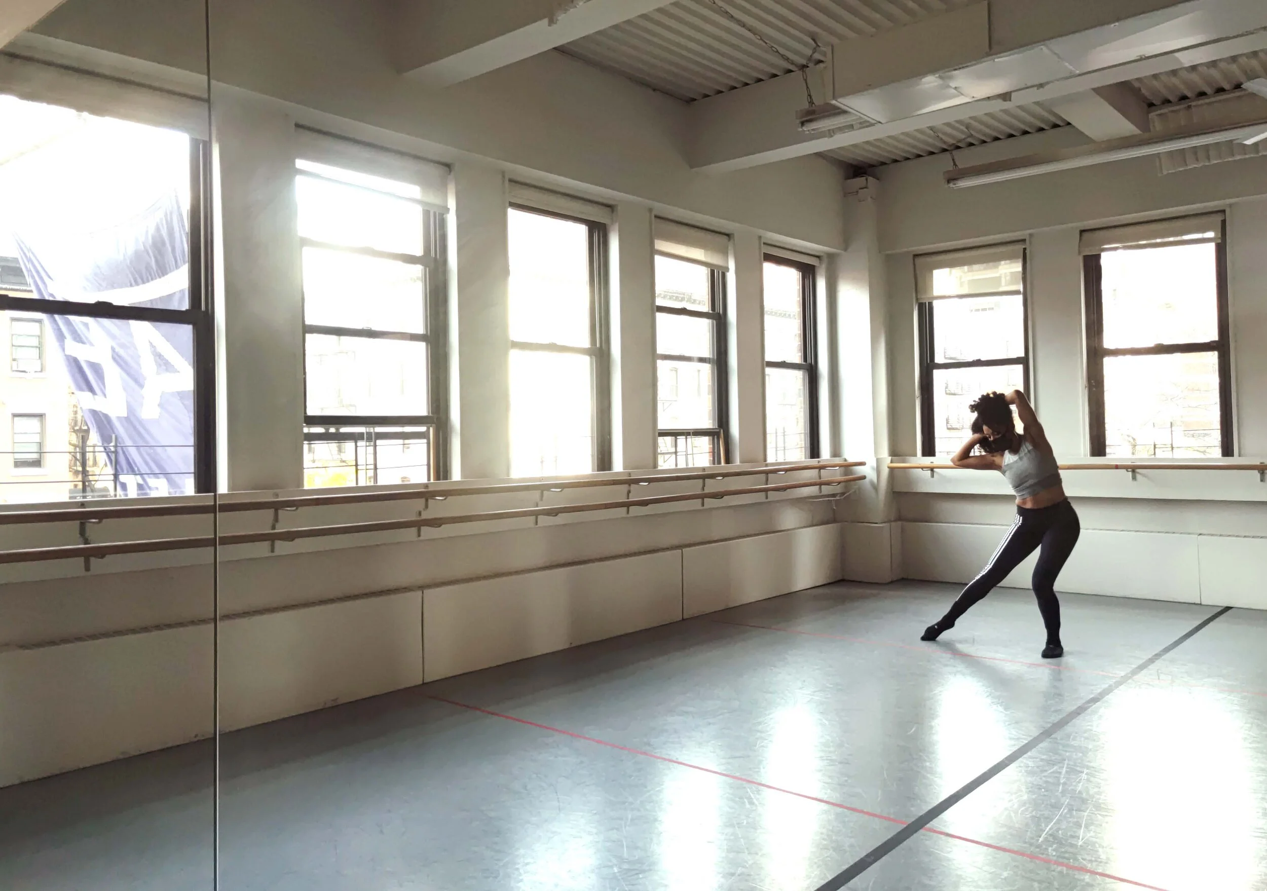 Maresa noted the contrast between dancing at home, usually a place of rest and quietude, and the studio, with its energy of movement.