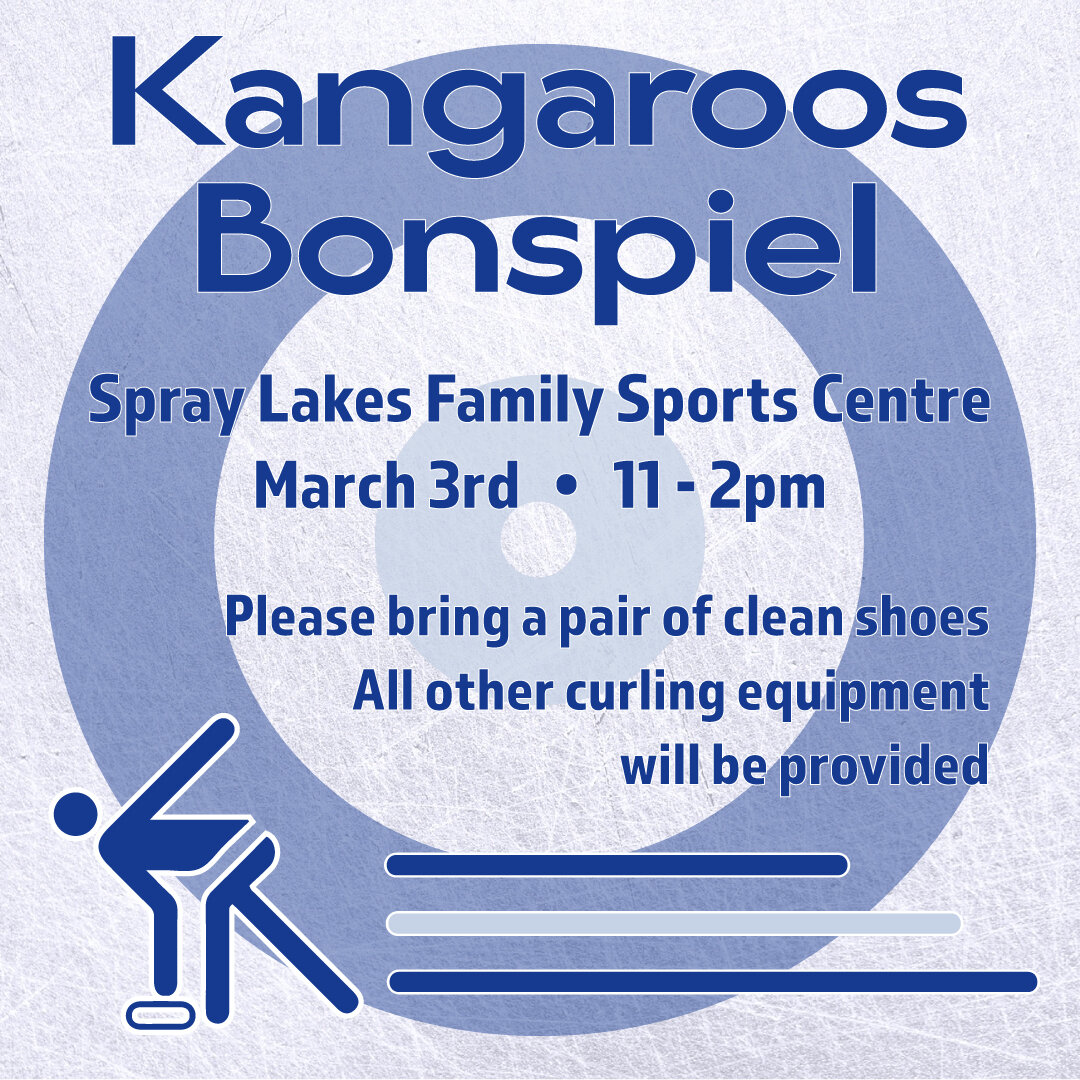 HURRY HARD!!!...down to the Spray Lakes Family Sports Centre on March 3rd, 11am to 2pm, for our annual curling day! 

No experience needed, no equipment needed, no fee to pay, no excuse not to!

Just to keep track of numbers, please signup using the 