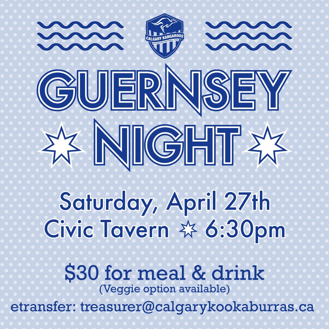We'll be hosting our Guernsey Night, the unofficial kick-off to the 2024 season, on Saturday, April 27th at 6:30pm down at Civic Tavern! Fill out the Google form in the link in our bio to RSVP and choose your meal.

Come on out and find out if you'll
