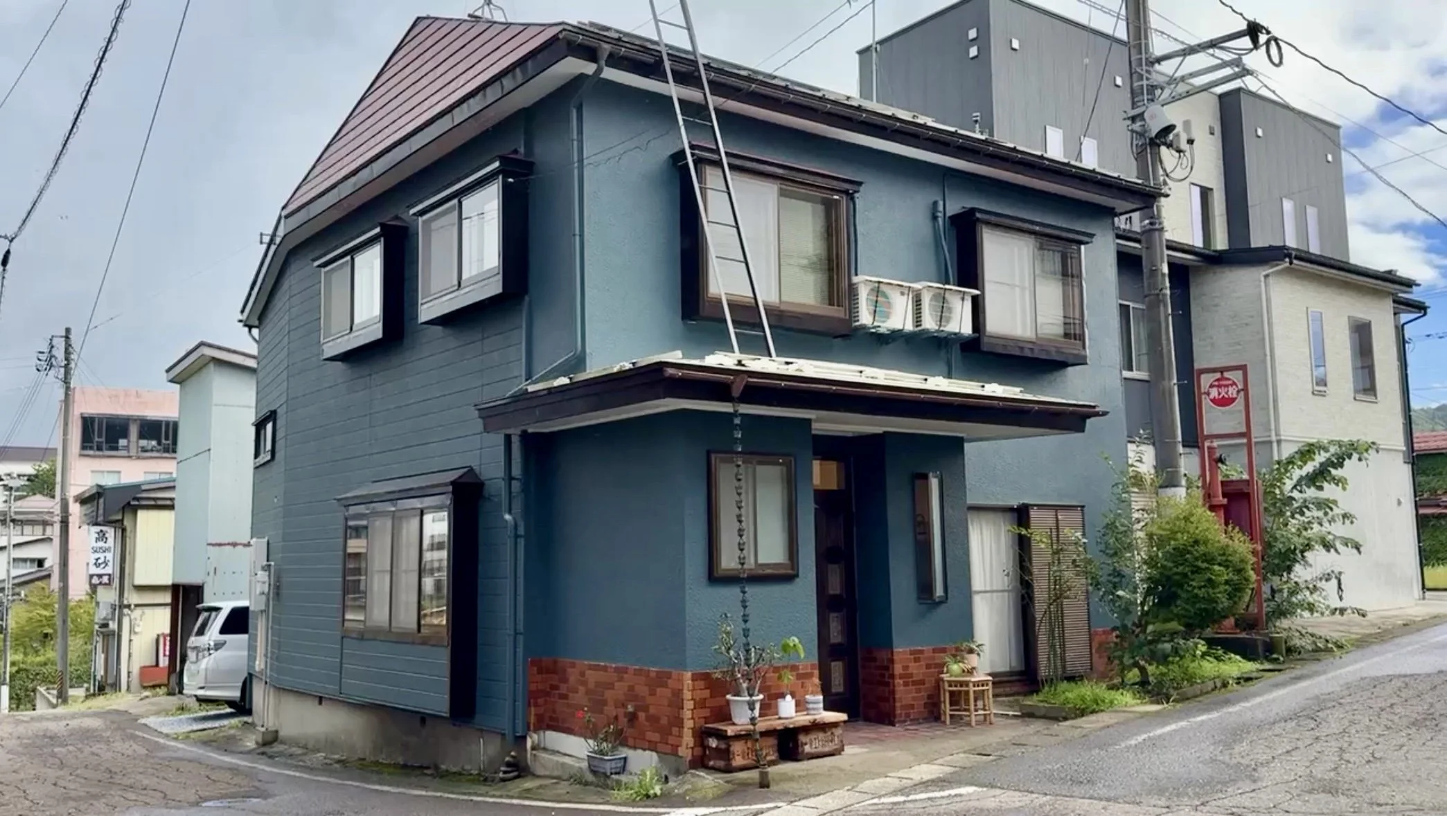 House exterior in summer