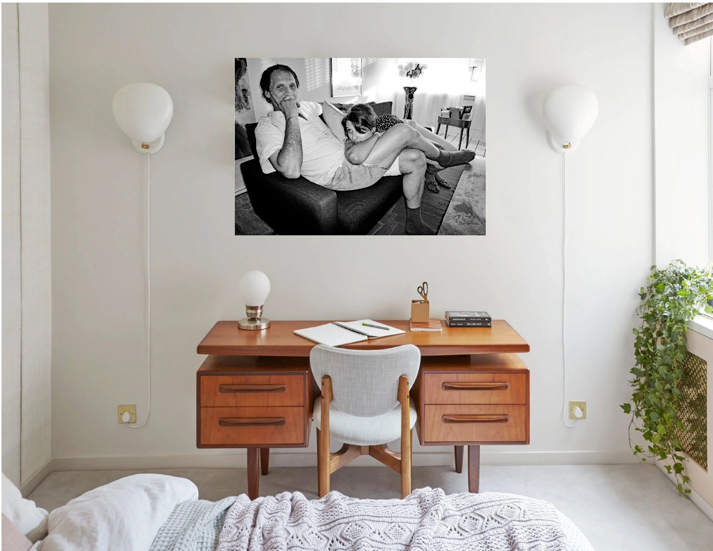 Father and Daughter Relaxing