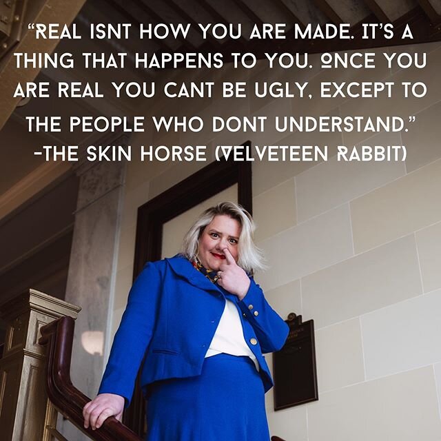 Someone told me I was like the Skin Horse on the Velveteen Rabbit and it may be the nicest thing anyone has ever said to me. #velveteenrabbit #truth #bereal