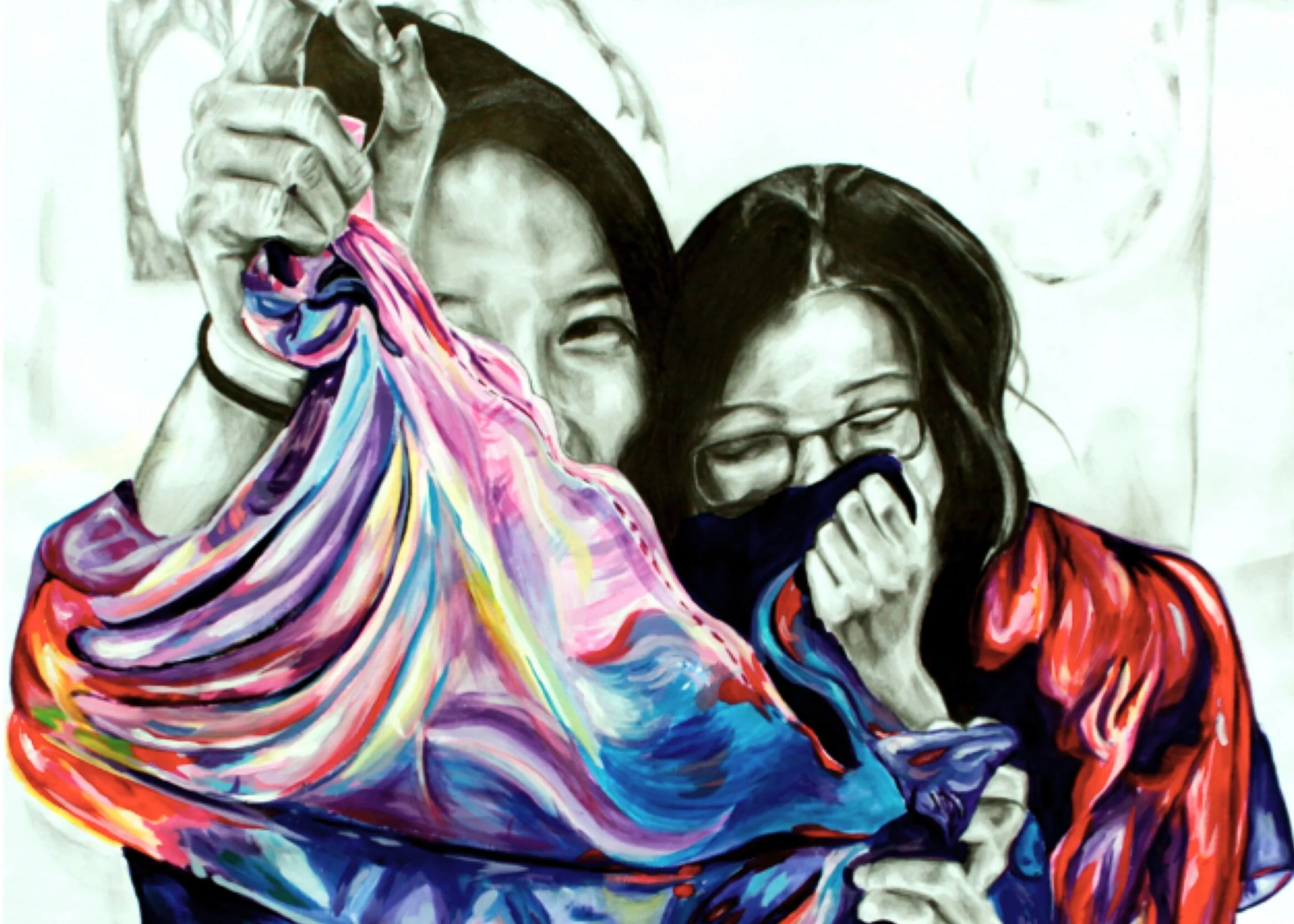 Acrylic and Pencil 18” by 24”