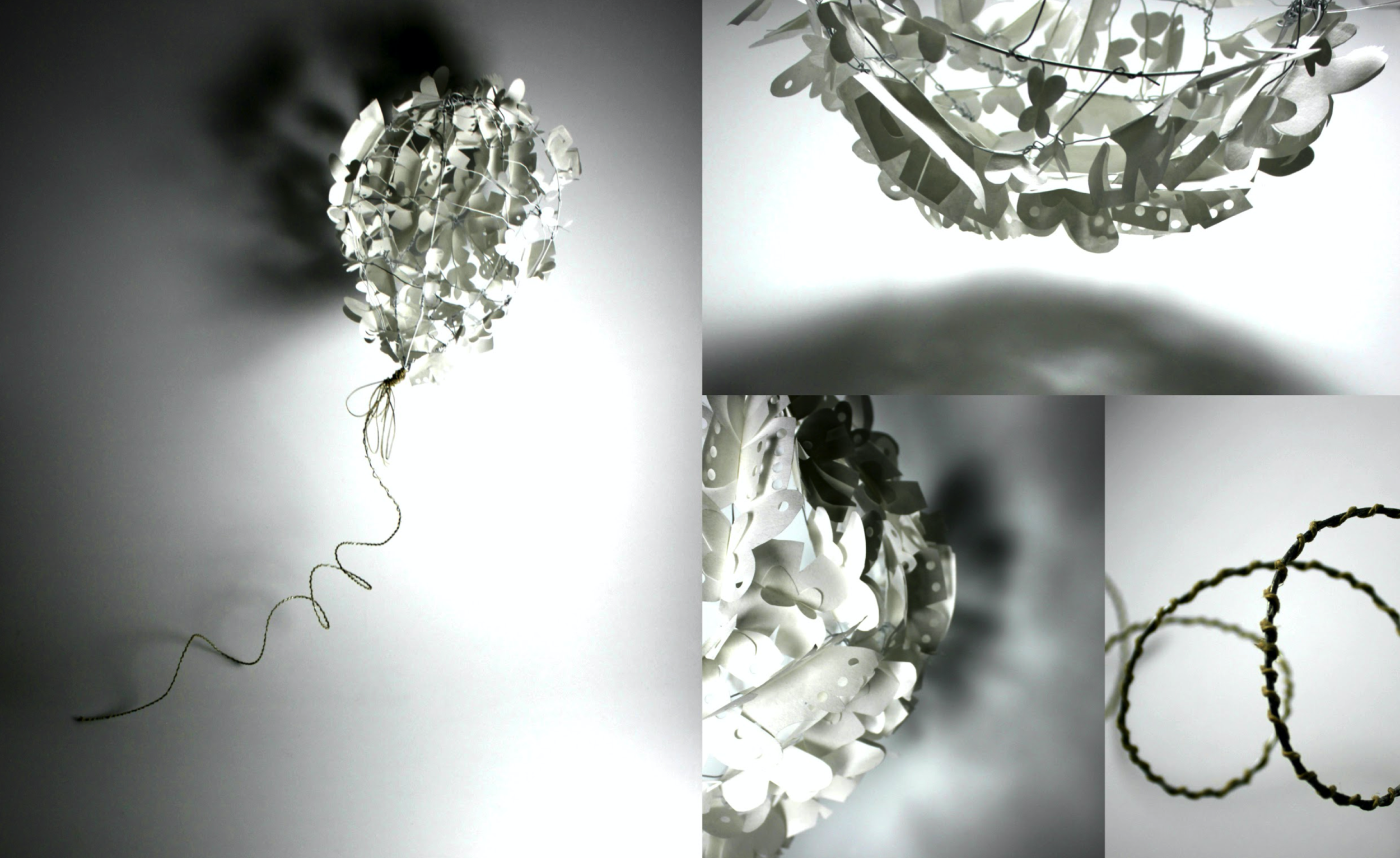 Paper, Wire, and Twine 38” x 12” x 12”&nbsp;