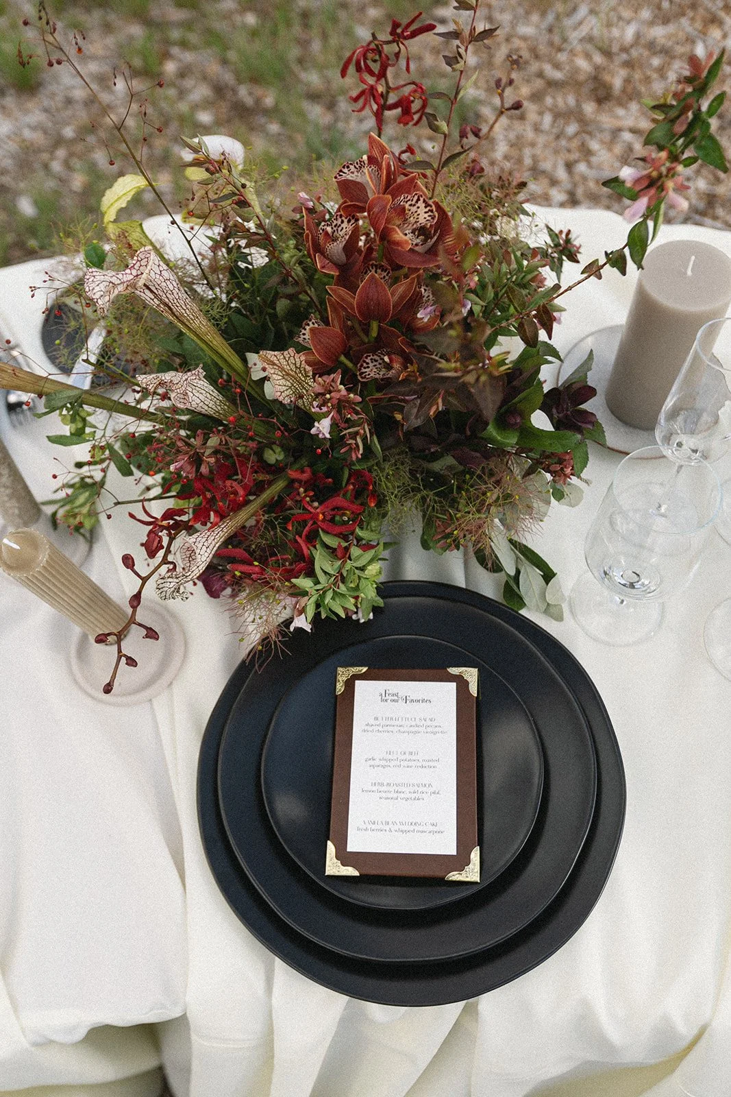 Leather-Bound Menu