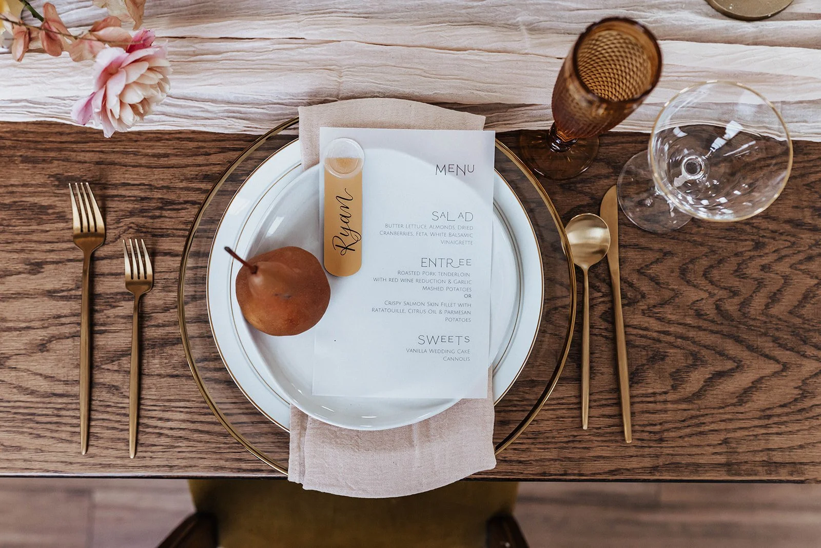 Wax Seal Stationery Menu