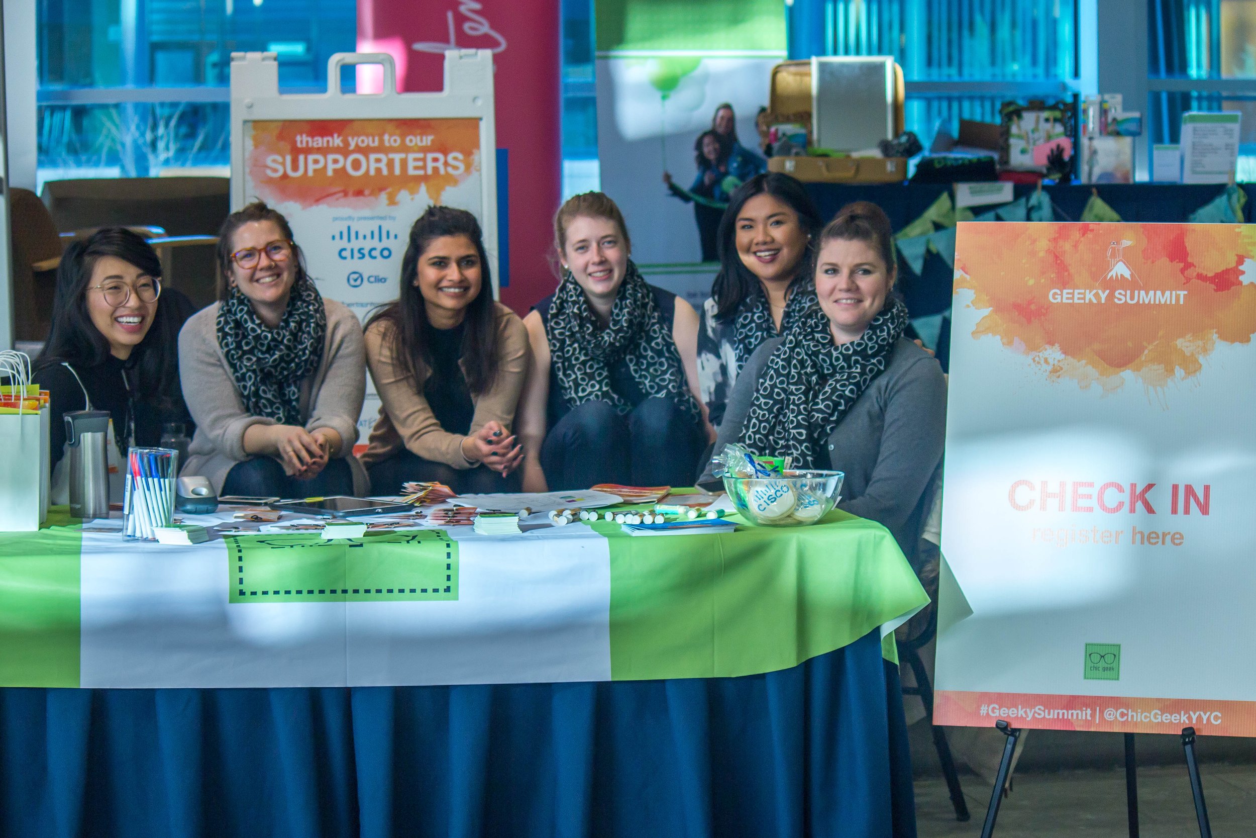 Geeky Summit volunteers in 2018