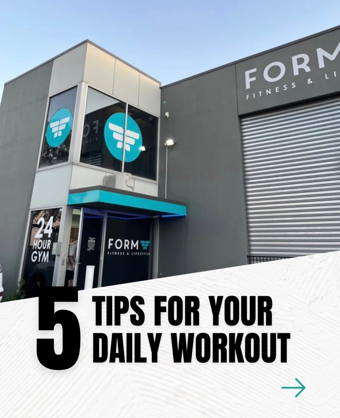 5 daily gym tips. Big results. 💪
Show up. Focus. Push. Recover. Repeat. 🔥