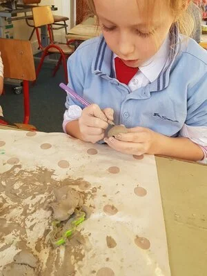1st Class Christmas Clay Decorations!