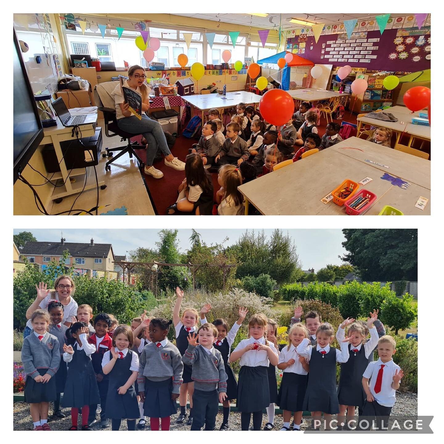 Junior Infants had a wonderful first day at school! The boys and girls enjoyed meeting all their new friends!