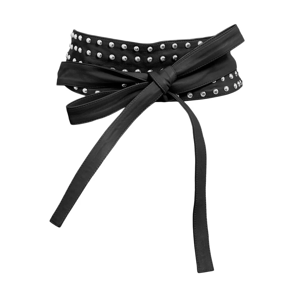 studded belt black