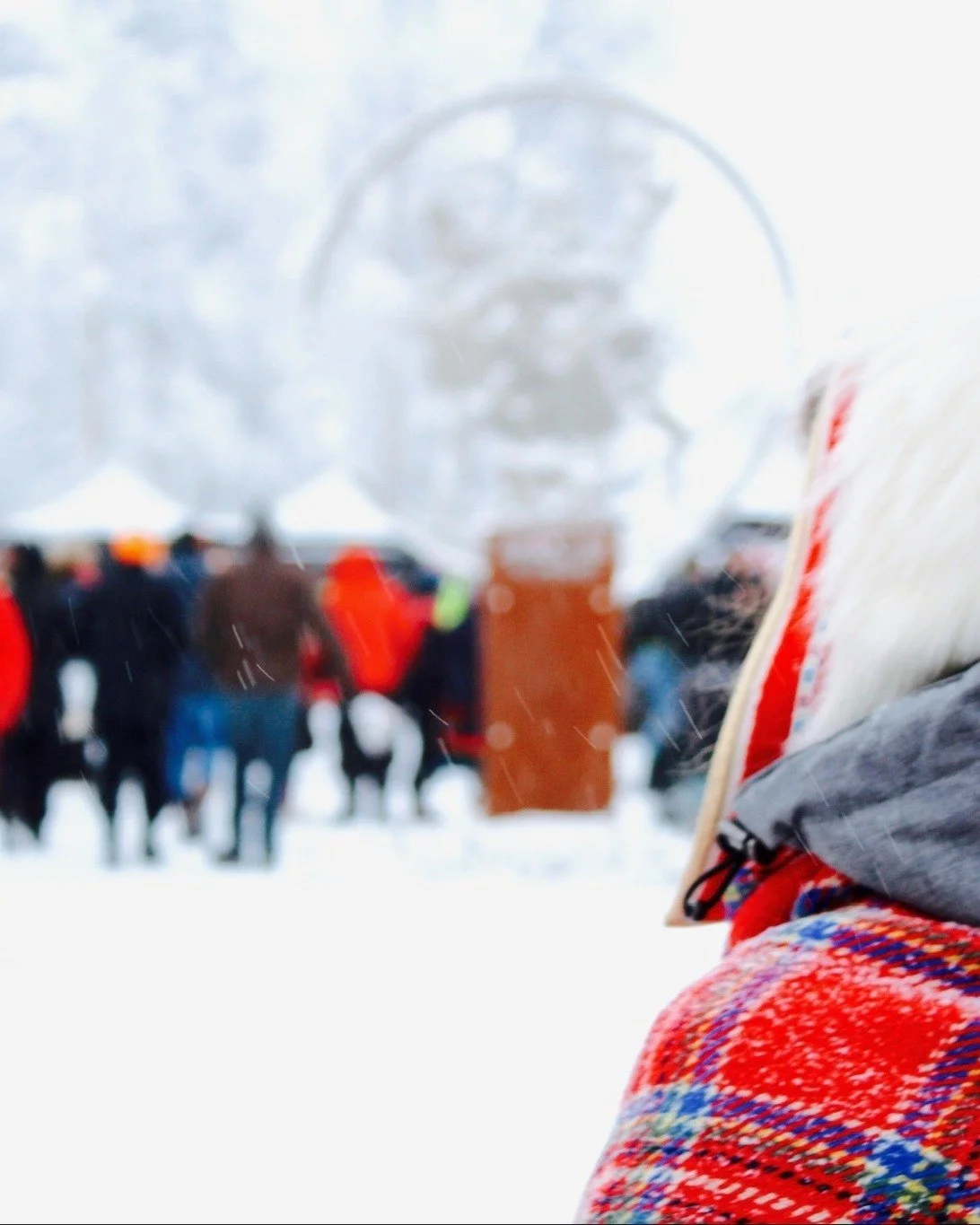 Once a year, Jokkmokk changes pace. Footsteps in the snow, quiet conversations, colours against white 💫🪶❄️

During the Jokkmokk Winter Market, we take you through a guided walk. Stories surface &ndash; carried through craft, design and small encoun