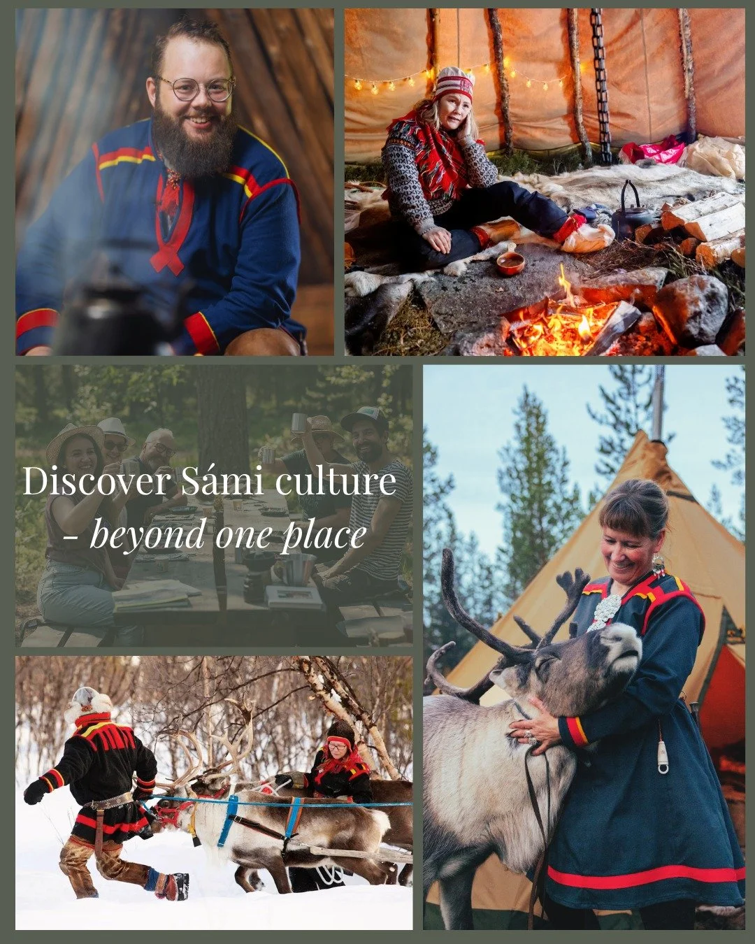 Sometimes people ask us where to experience S&aacute;mi culture. Our answer is: not in one single place, but through people, homes, stories, food and through the seasons.

S&aacute;mi culture lives in families, landscapes, traditions, memories and in