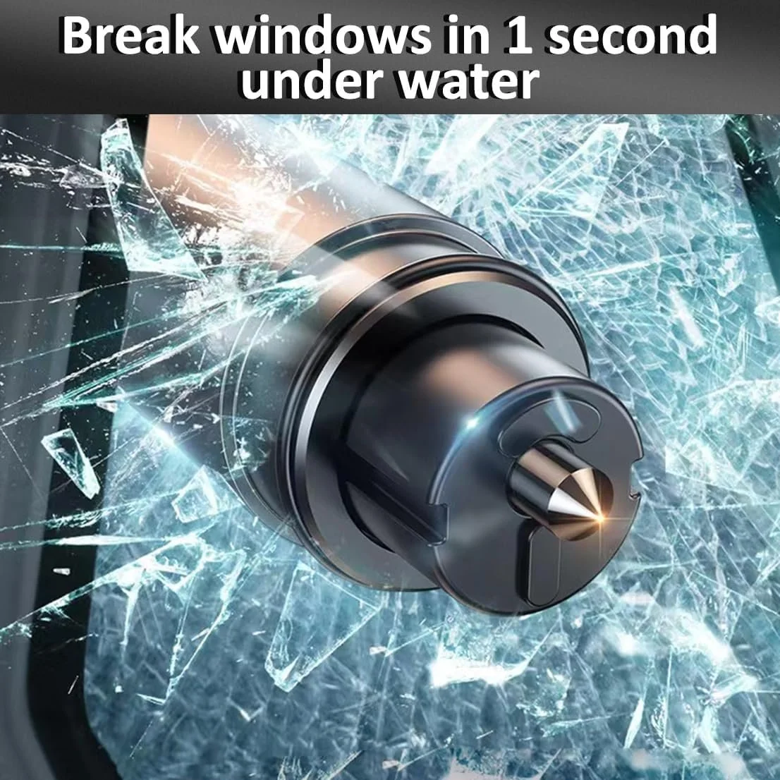 Vehicle Window Breaker: This smosun 2-in-1 safehammer glass breaker has a built-in high-pressure spring and a sturdy tungsten steel blade which can break the solid window glass in an instant.