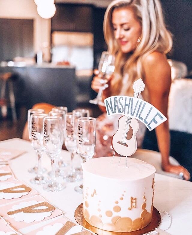 Happy birthday to this beautiful soul @champagnegetaway 🍰 Molly was our first ever collaboration while she celebrated in Nashville. Checkout her page and say Happy Birthday!!