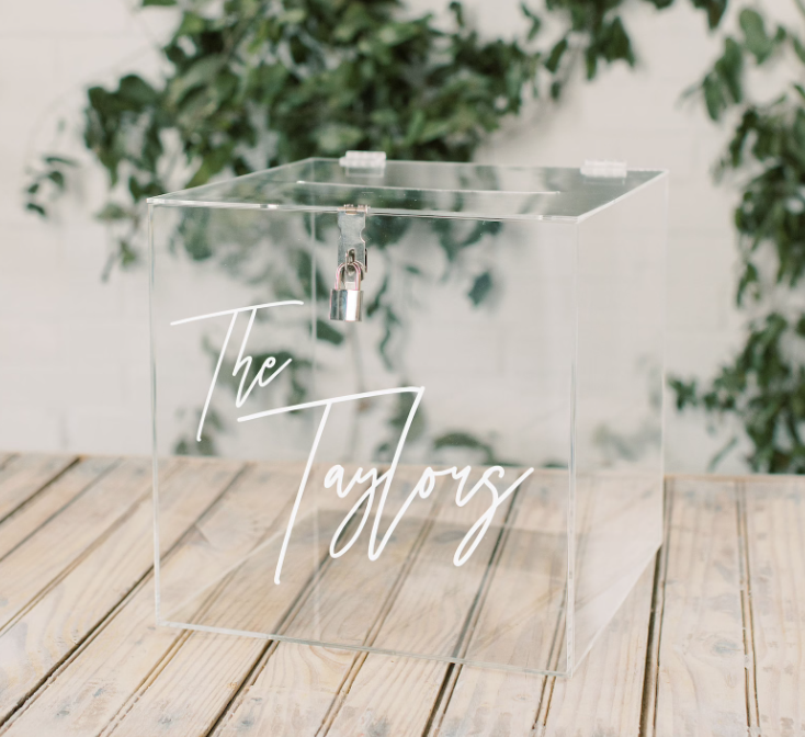 Personalized Acrylic Card Box