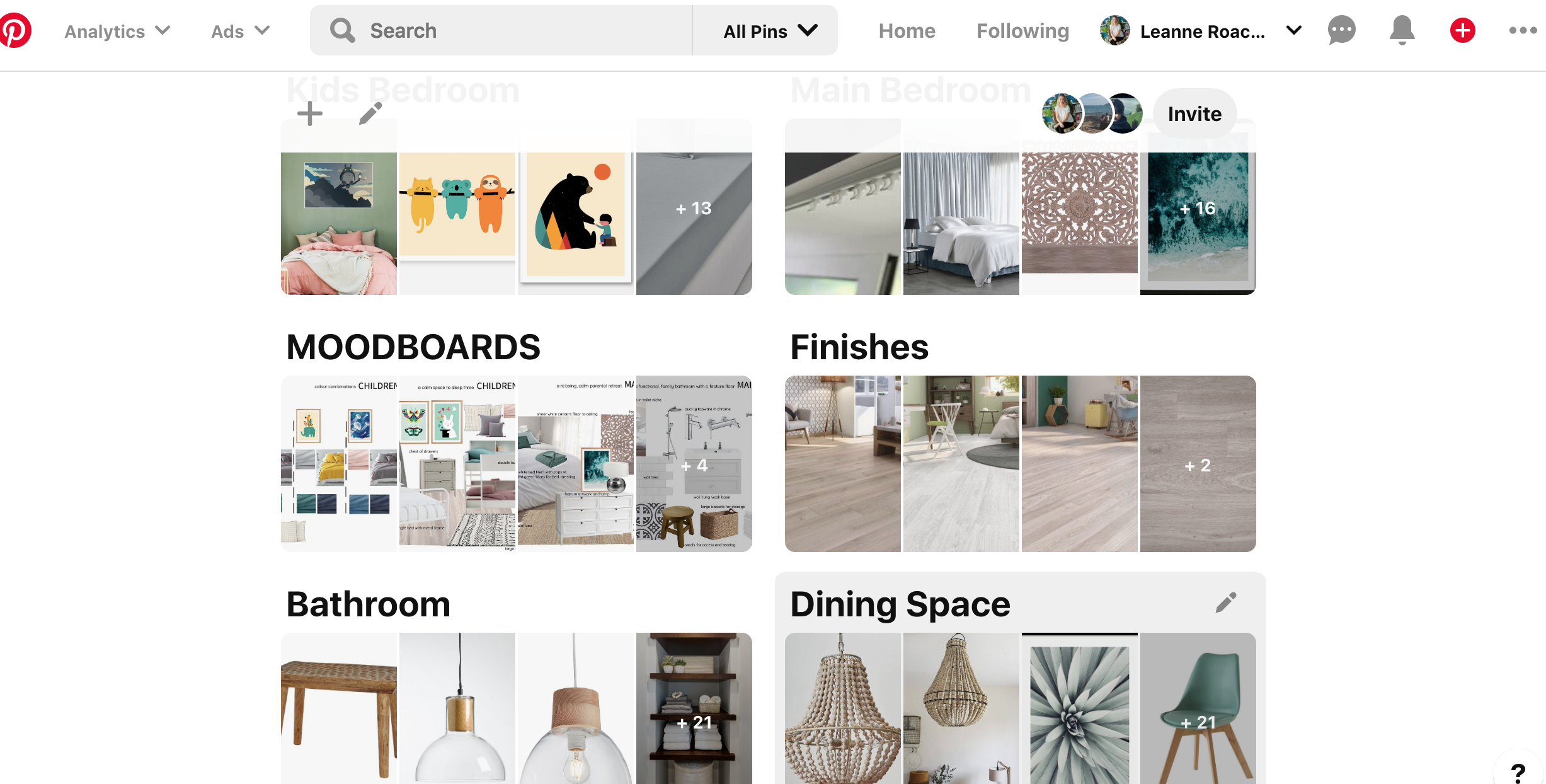 Shared Pinterest Design and Item Shopping