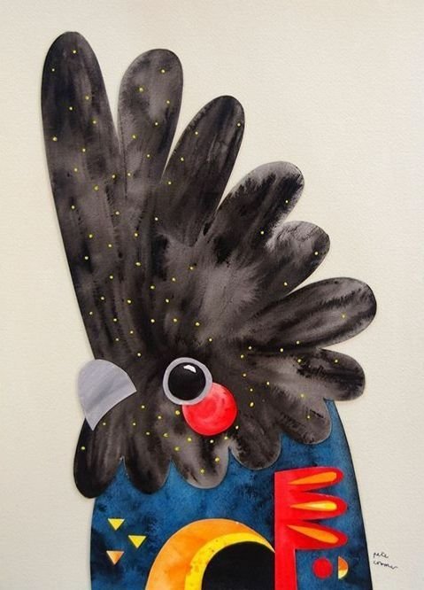 Super Cool &amp; Colourful Black Cockatoo