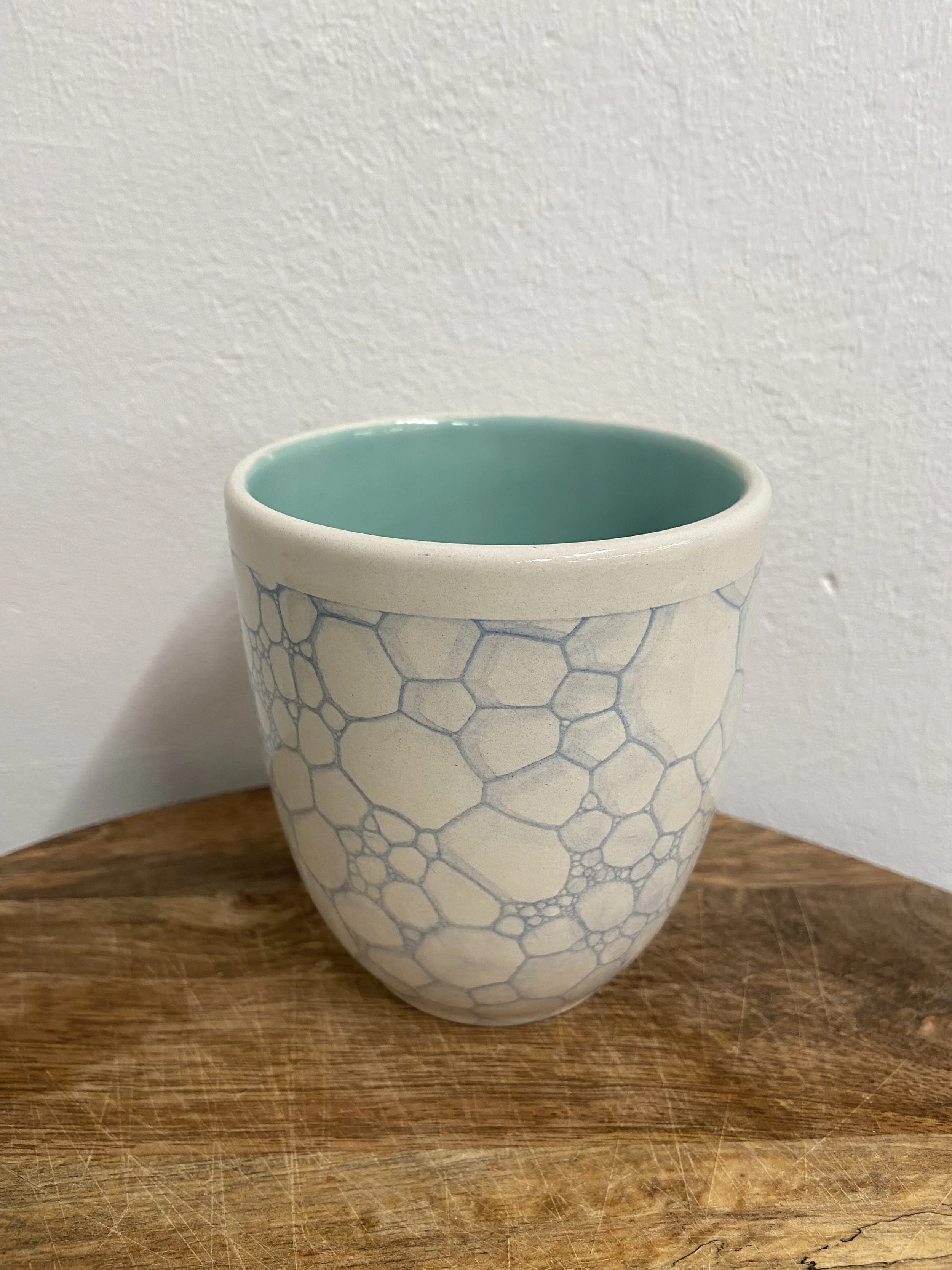 Tee-/Kaffeebecher - Blubbertechnik Hellblau