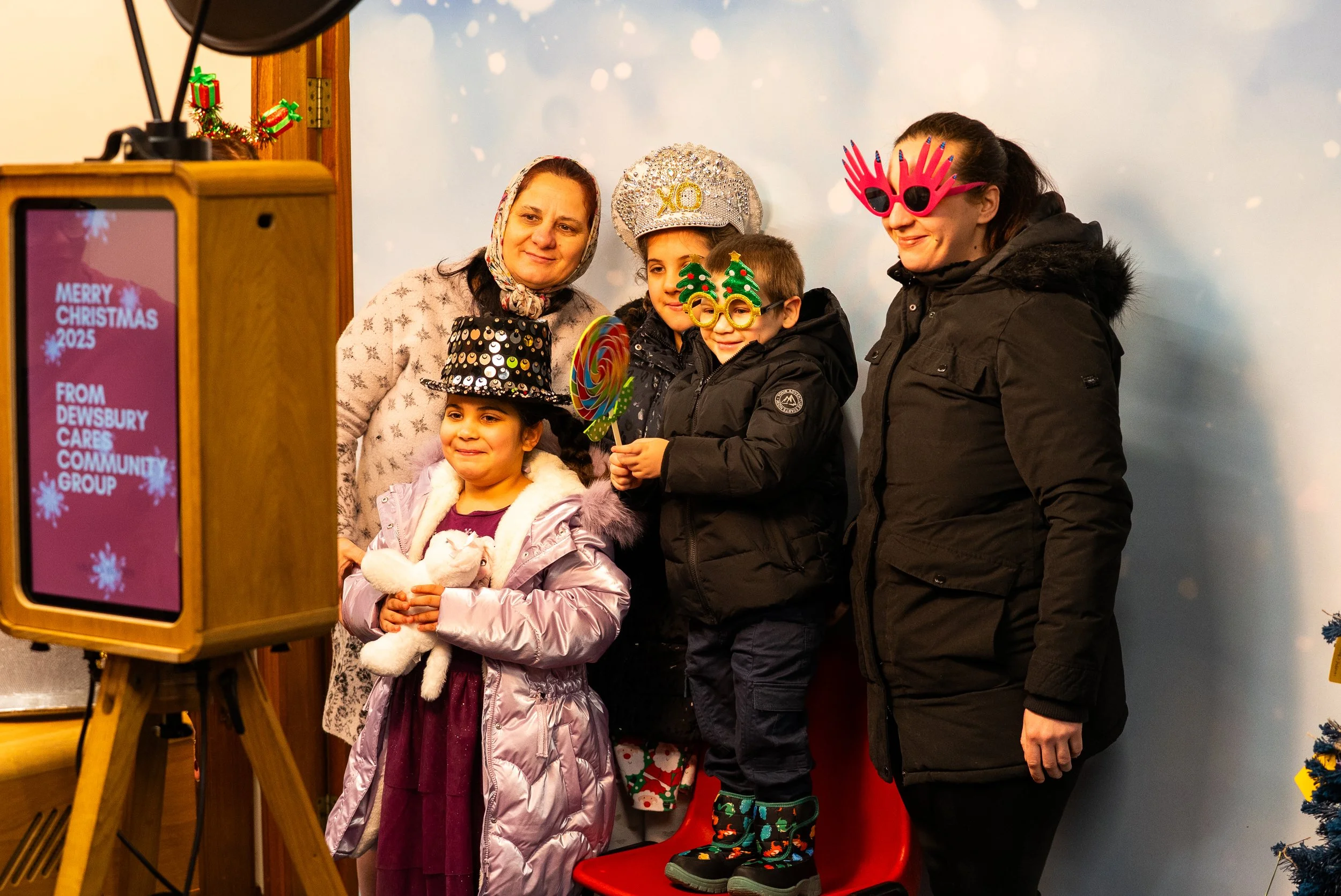  viva la booth at Dewsbury Cares Christmas 