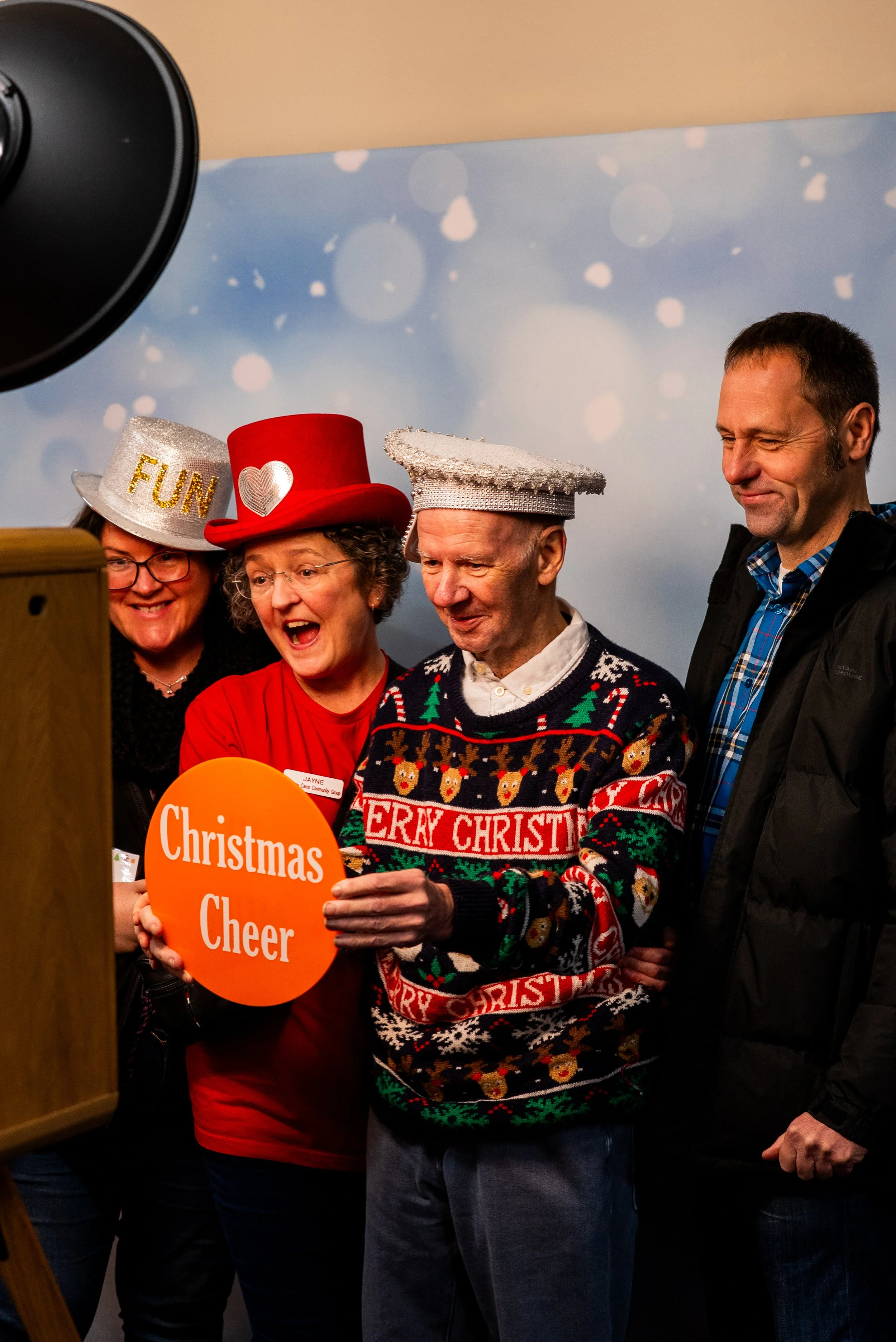  viva la booth at Dewsbury Cares Christmas 