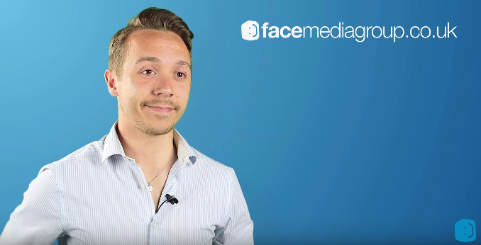 Look at the left side of the face. This 3/4 backlight was lit by a 150W hard light with a sheet of diffusion and helped us to get clean edges when keying out the greenscreen which we shot him against.