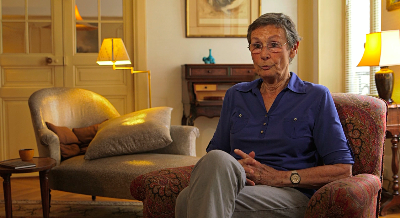 Turning on the lamps in this interview made our location feel warm and homely