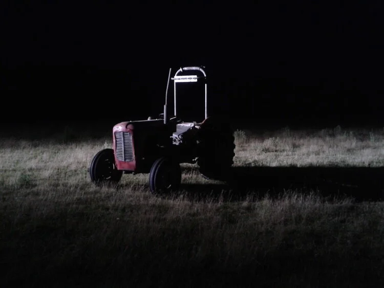 Only being able to afford to hire an HMI for 2 nights, the pressure was on for us to capture the tractor scenes on time