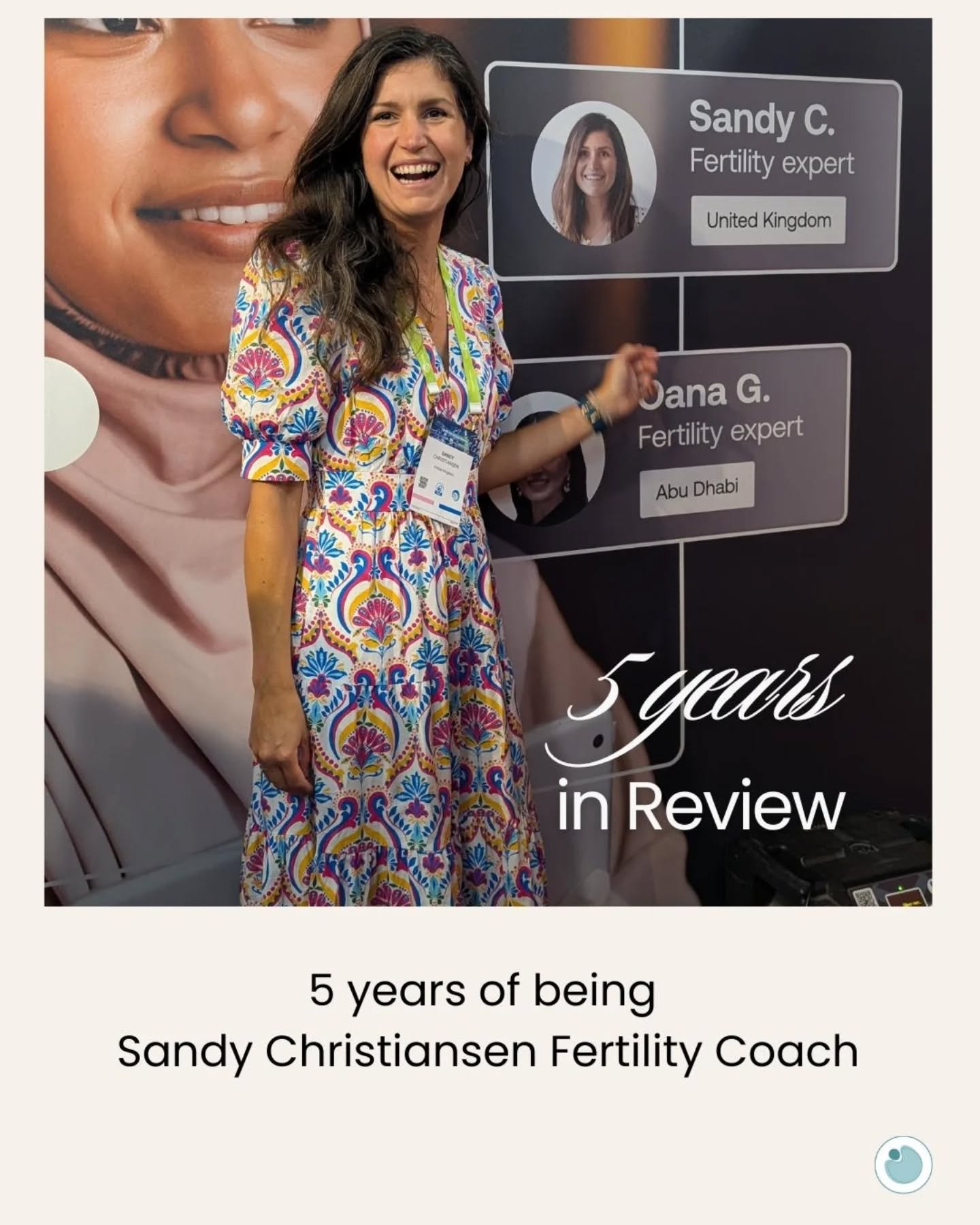 6 months late, but still worth making 🧡

Five years ago I stepped out of the lab and into a new way of supporting people through fertility, with science, clarity and care. 

In that time I've supported 1,280 clients, hosted numerous group fertility 