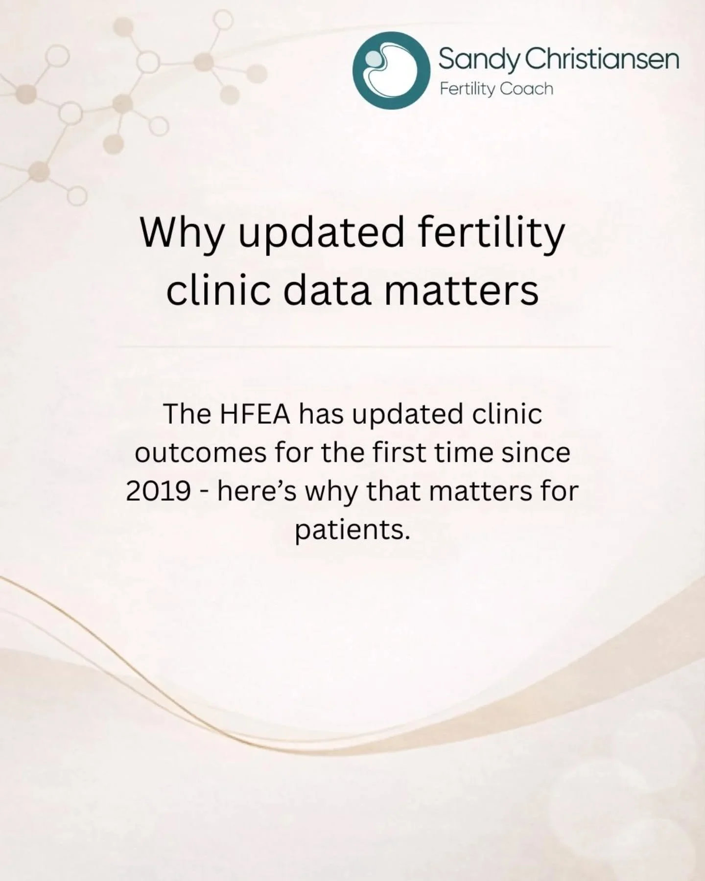 For the first time since treatments carried out in 2019, the HFEA has updated outcomes shown on Choose a Fertility Clinic (CaFC). 

People going through treatment want to make informed decisions. That means access to current, transparent data, alongs