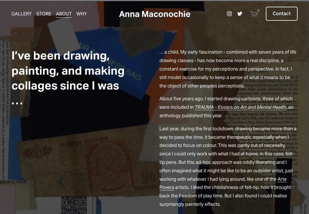 Anna Maconochie - Artist and Writer