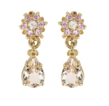 Teardrop Gold Earrings