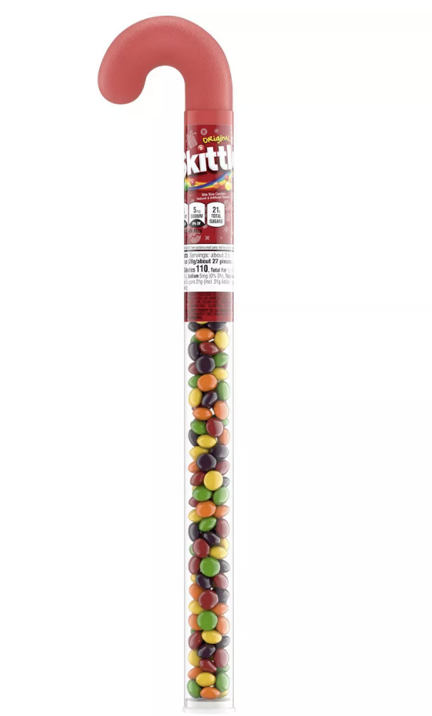 Skittles Candy Cane