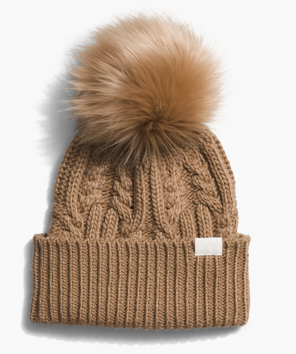 North Face Faux Fur Pom Hat