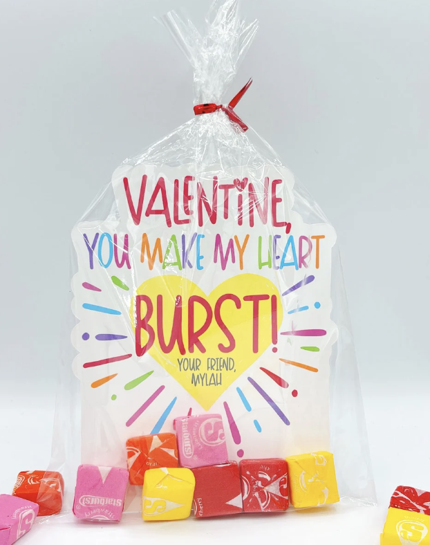 Heart Burst Class Valentines