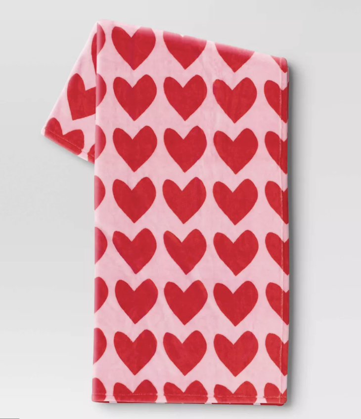 Plush Heart Blanket