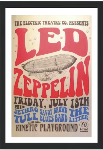 Vintage Rock Concert Posters