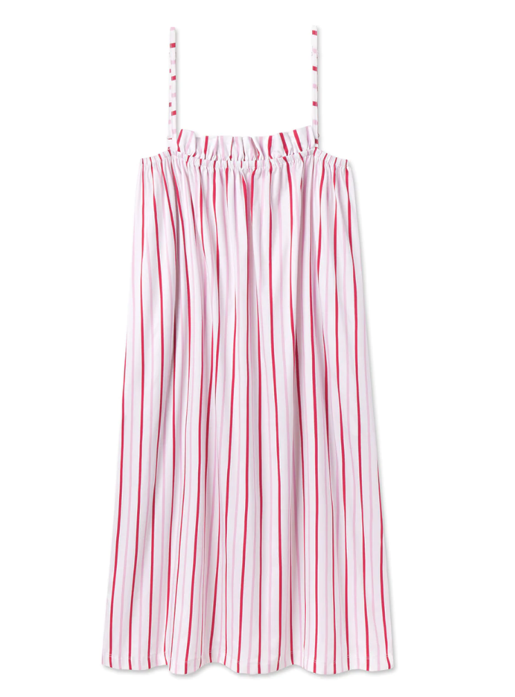 Poplin Striped Nightgown