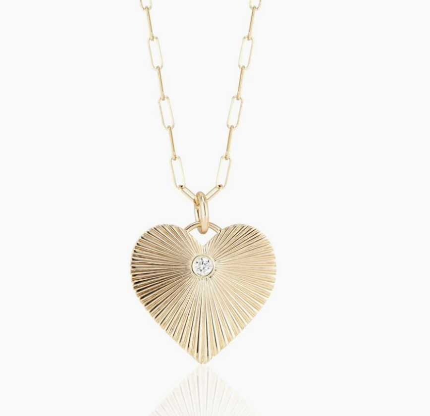Love Thy Rival Gold Heart Necklace