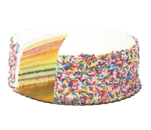 Caroline's Cakes rainbow cake