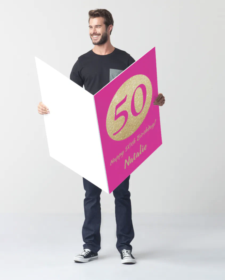Extra Large 50th Card