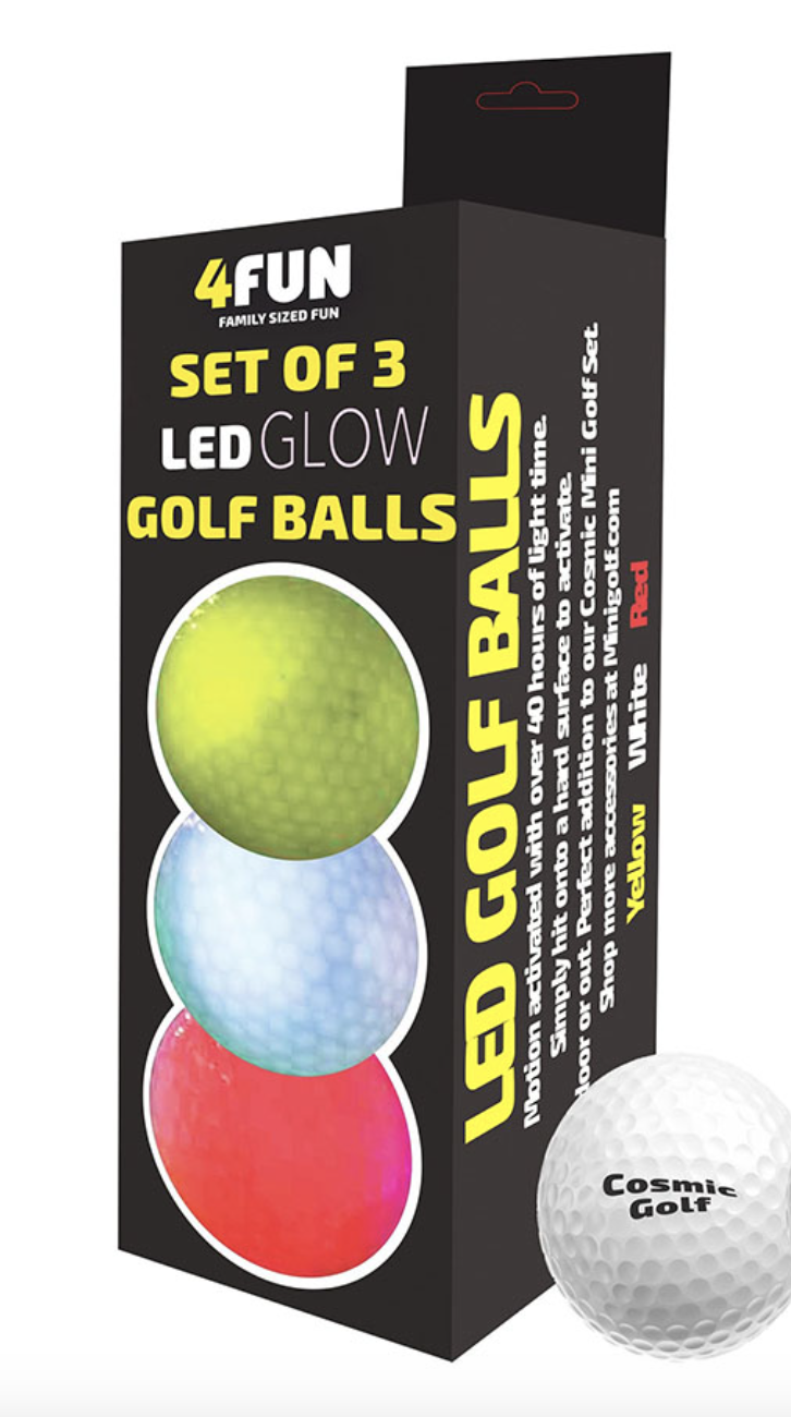 LED glow golf balls