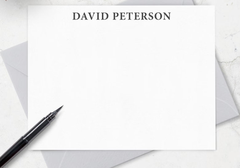 Personalized Men's Stationary