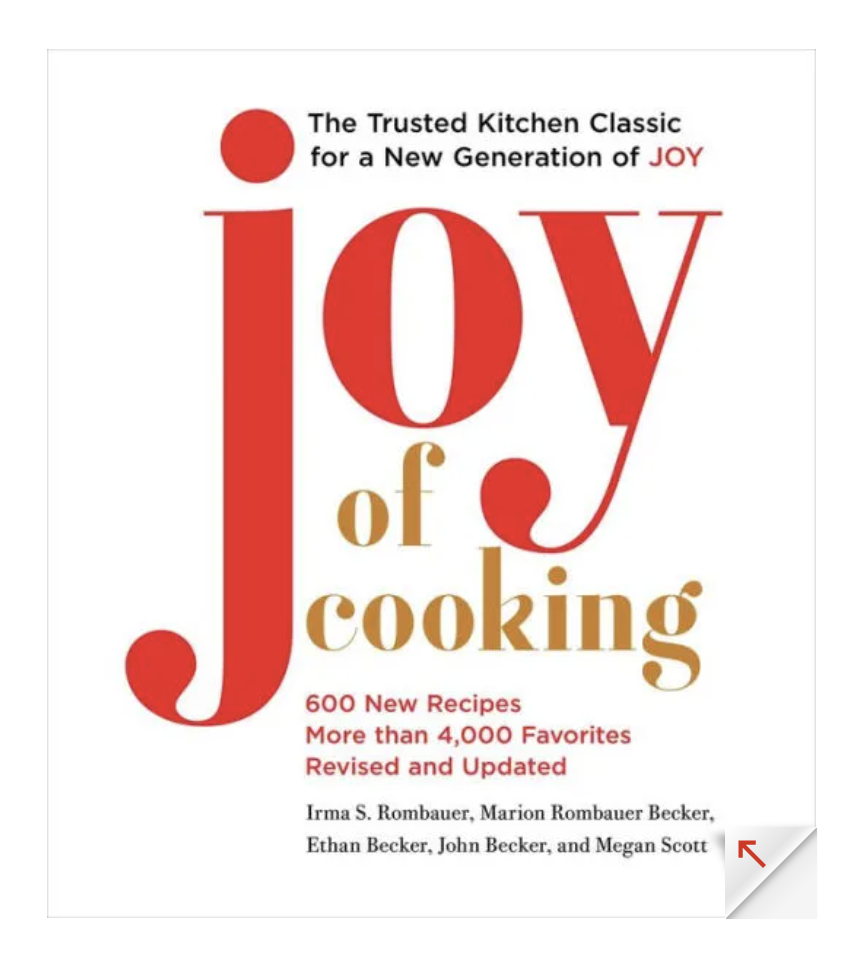 Joy of Cooking (gift with a cooking class)